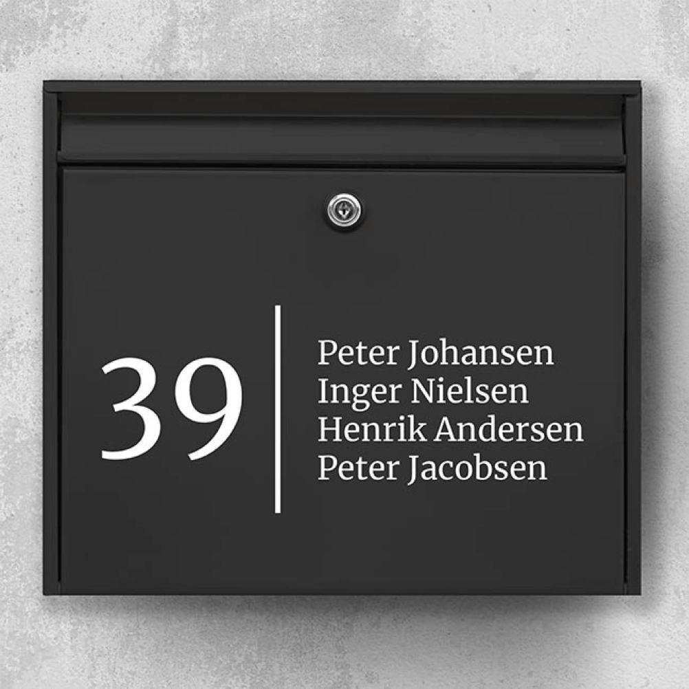 Postkasse sticker